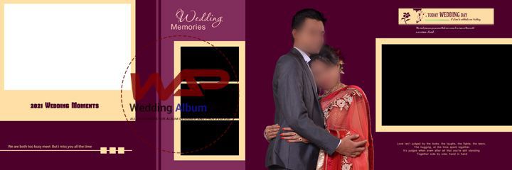 Reception Ceremony Wedding Album PSD Template 12x36 2022 01