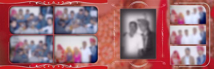 Mehandi Ceremony Wedding Album PSD Template 12x36 Free Download