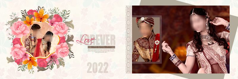 New and Latest Wedding DM PSD Template 12x36 2022 Free Download
