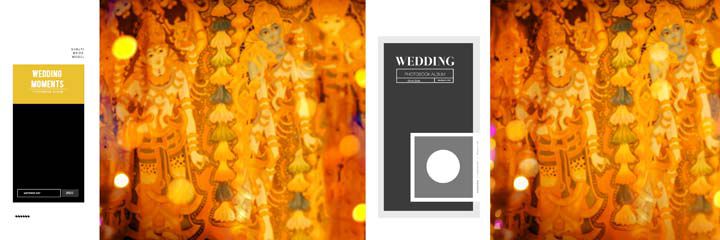 Wedding Album PSD Background Design 12x36