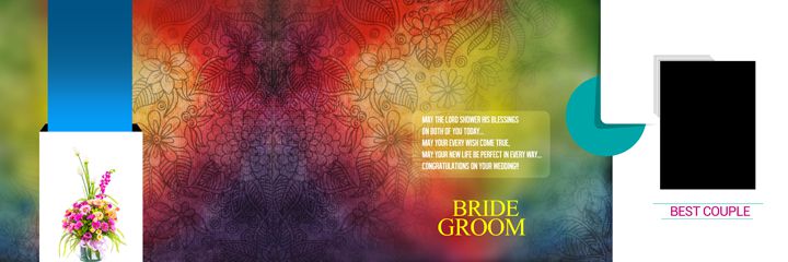 Karizma Wedding Album PSD Background 12x36 Free Download