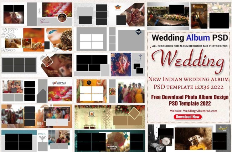 New 15x24 Album Design PSD Free Download - WeddingAlbumPsd