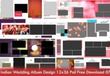 Indian Wedding Album Design 12x36 Psd Free Download 08