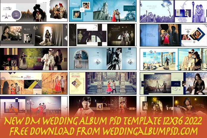 New DM Wedding Album PSD Template 12x36 2022