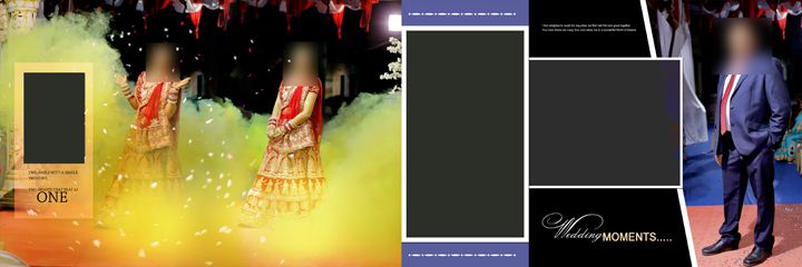 Creative Wedding Album Design Templates PSD Free Download 12x36 Vol 14