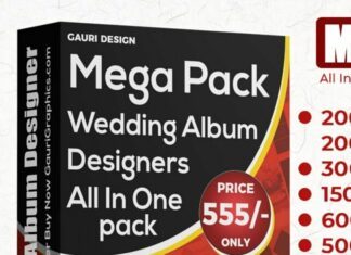 Complete Mega Pack for Wedding Album Designer 2022