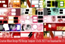 Creative Album Design PSD Design Template 12x36 2022 Free Download Vol 23