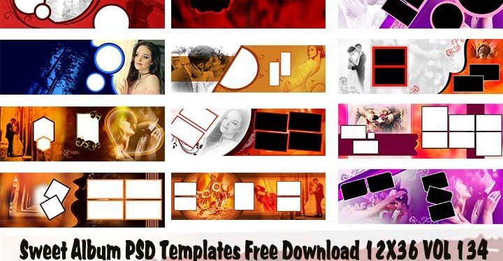 Sweet Album PSD Templates Free Download 12X36 VOL 134